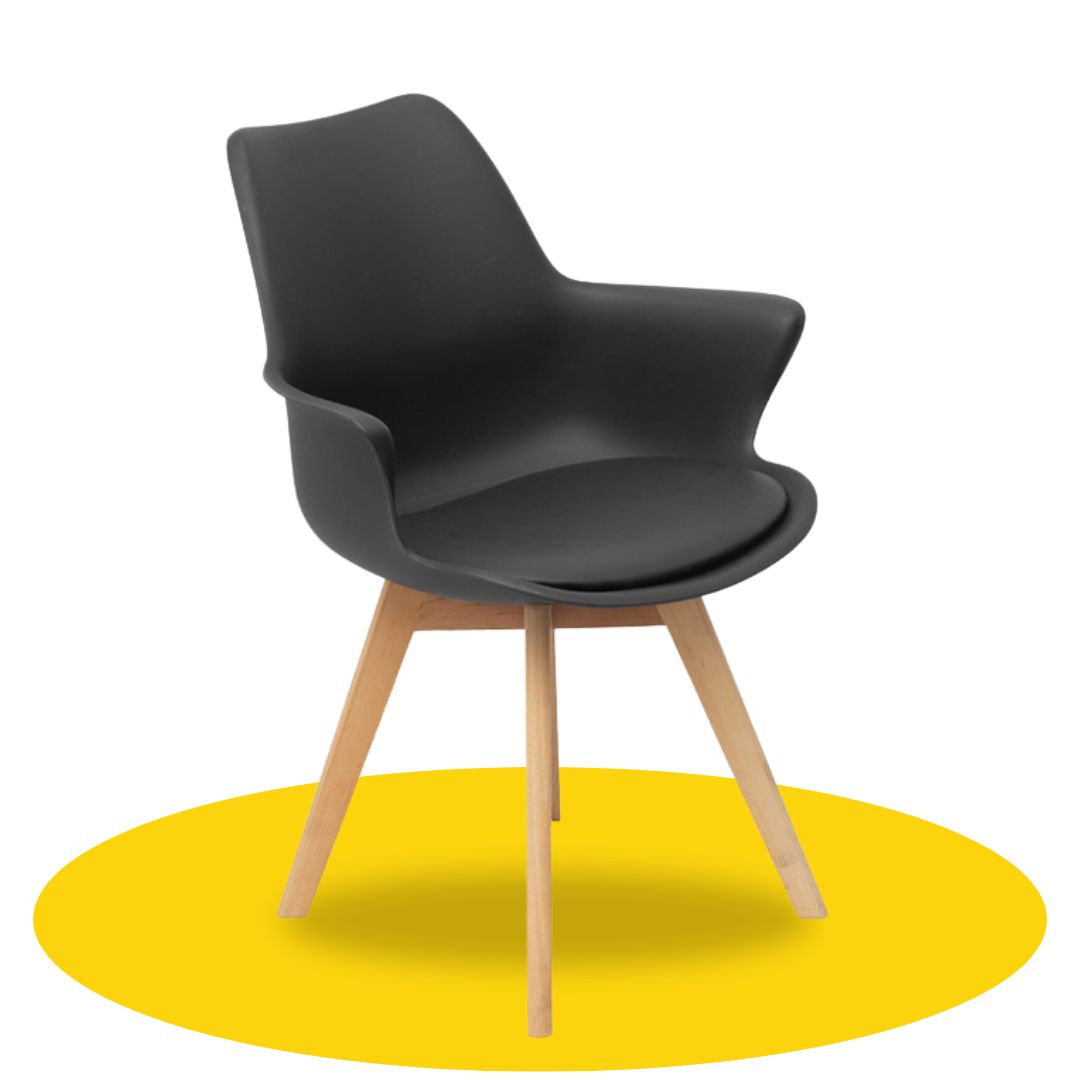 Cadeira Saarinen Wood Com Braço